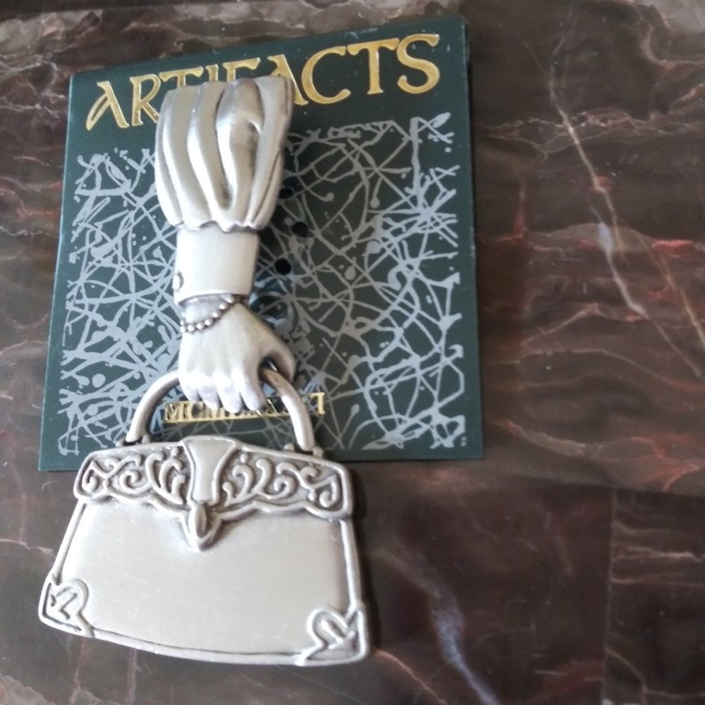 JJ Jonette Artifact HANDBAG Movable Pin Vintage